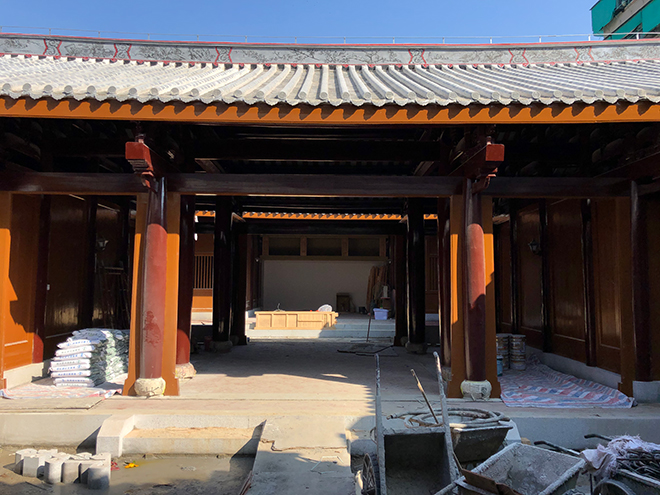 凤城文化广场唐伯元故居主体结构建成预计明年春节前完工